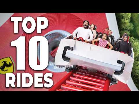 Top 10 Best Rides at FERRARI WORLD ABU DHABI - 2025!