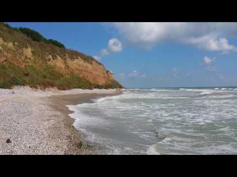 Romania-Bulgaria border at Black Sea shore