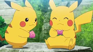 Pokemon Journeys Ash's Pikachu Blushes On Female Pikachu