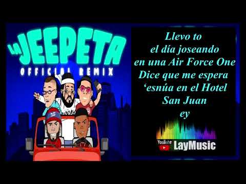 La Jeepeta ( Remix ) LETRA - Nio Garcia 🎵 Brray 🎵 Juanka 🎵 Anuel AA 🎵 Myke Towers