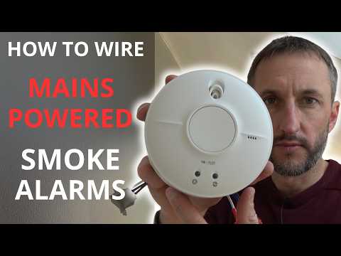 How to wire SMOKE DETECTORS. Smoke alarm wiring explained. Mains powered interlinked smoke alarms.