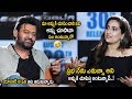 See How Rebel Star Prabhas Making Fun With Anchor Manjusha At Saaho Interview Cinema Culture