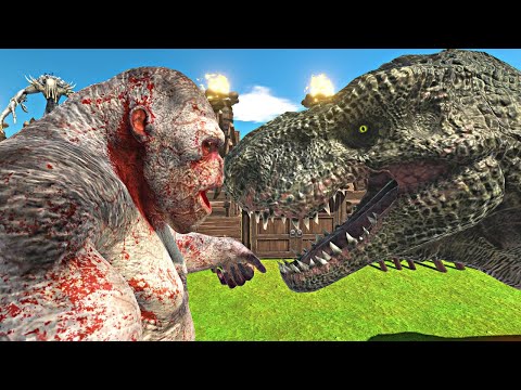 GORO'S REVENGE | TREX vs MUTANT PRİMATES | 1vs1 - Animal Revolt Battle Simulator #arbs