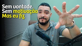 Gravei esse vídeo mesmo sem vontade. E ainda bem que fiz isso