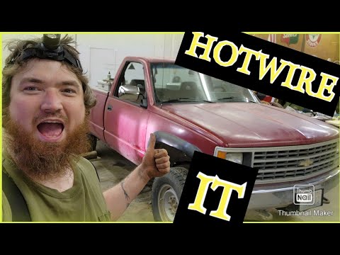 Hotwire a 1989 to 1998 chevy gmc pickup aftermarket ignition installation