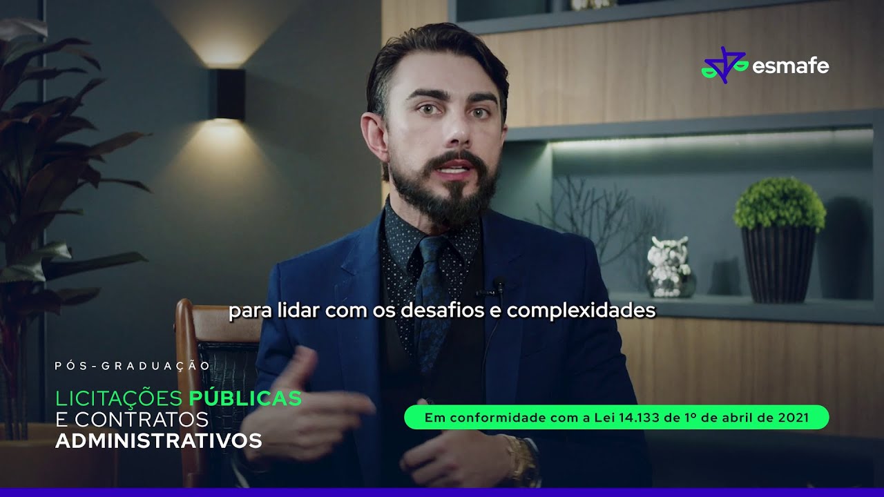Apresentação do curso Licitações Públicas e Contratos Administrativos