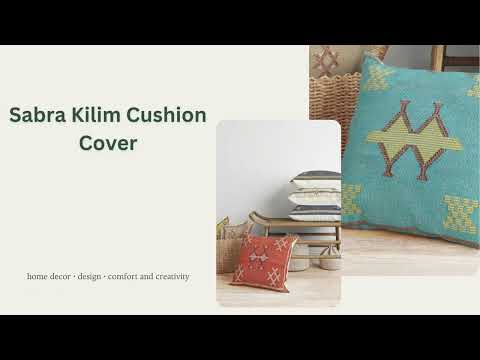 Trade star multicolor beautiful handmade sabra kilim cushion...