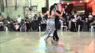 MARIA INES BOGADO y SEBASTIAN JIMENEZ Bailando el Tango TORRENTE en la MILONGA DEL MORAN