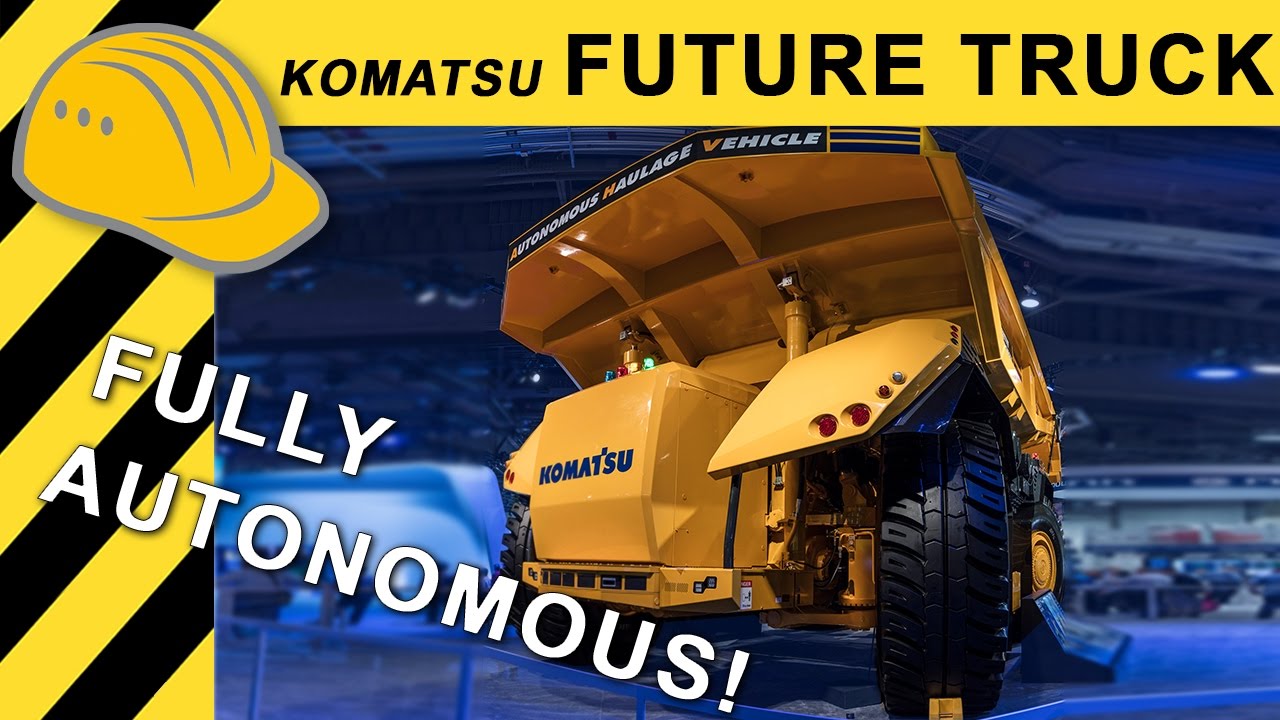 KOMATSU Autonomous Mining Truck Prototype Walkaround MINExpo   4K
