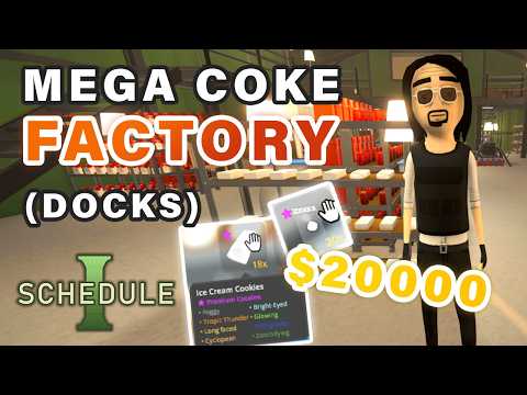 How to make an Automated MEGA COKE Farm Factory | Docks Warehouse Guide ► Schedule 1