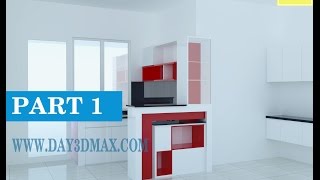 preview picture of video 'Dạy học 3d sketchup 33 p1 vẽ nội thất tủ bếp tại Tp hcm  learning study 3d draw a kitchen cabinet'