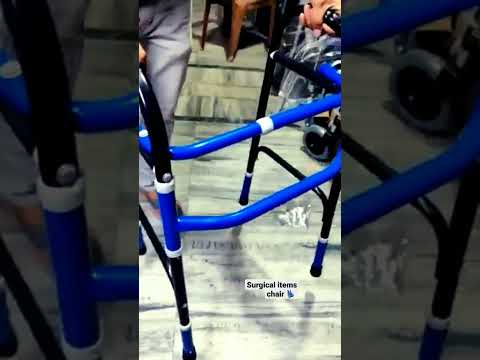 MCP MS Coating Foldable Walker Double Bar For Old People