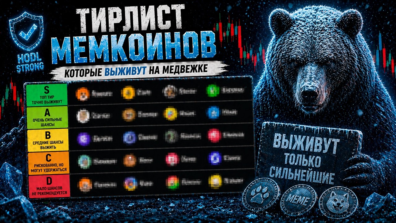 ТИРЛИСТ МЕМКОИНОВ КОТОРЫЕ ВЫЖИВУТ НА МЕДВЕЖКЕ 2026