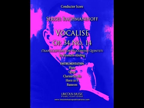 Rachmaninoff – Vocalise (for Woodwind Quintet)