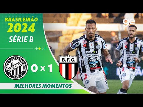 Gols e lances de Operário x Botafogo-SP