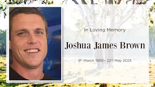 Memorial service for Joshua James Brown