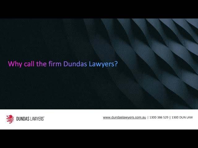 Why call the firm Dundas Lawyers