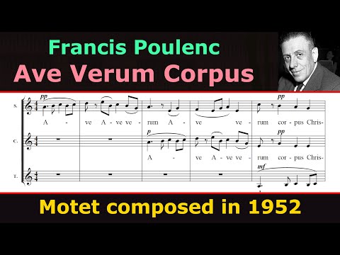 Francis Poulenc - Ave Verum Corpus (women's choir)