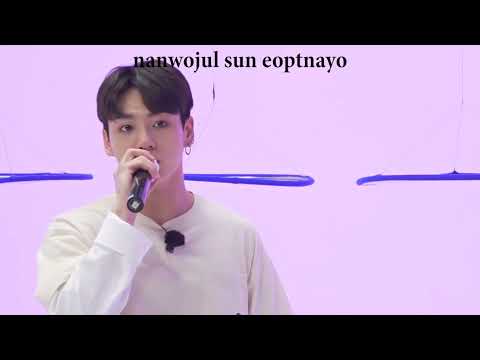 Run BTS! EP.153 || Jungkook singing saranghamnida (Lyrics)