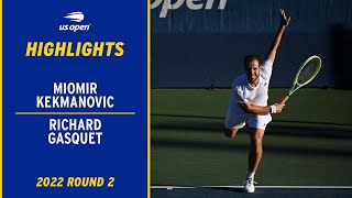 Miomir Kecmanovic vs. Richard Gasquet Highlights | 2022 US Open Round 2