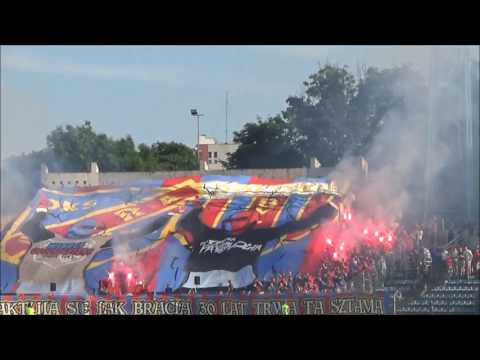 Oprawa kibiców Odry Opole i Polonii Bytom na XXX-lecie zgody