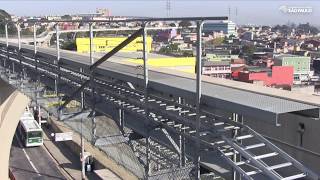 Metrô implanta as duas últimas vigas do Monotrilho