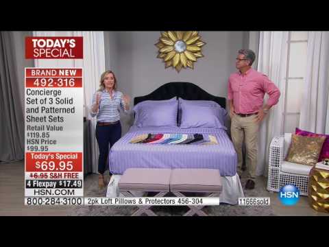 HSN | HSN Today: Concierge Collection Bedding / Beautyrest Mattresses 09.05.2016 - 08 AM