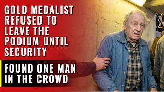 Olympic Gold Medalist Refused to Leave the Podium Until Security Found One Man in the Crowd...