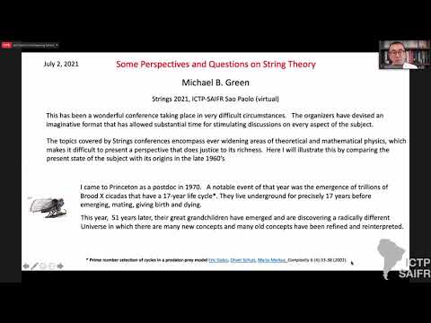 ICTP-SAIFR Strings 2021 - Day 10 / Michael Green, John Schwarz and Edward Witten