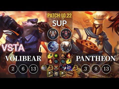 HLE Vsta Volibear vs Pantheon Sup - KR Patch 10.22