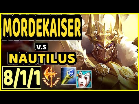 LICORICE (MORDEKAISER) vs NAUTILUS - 8/1/1 KDA TOP CHALLENGER GAMEPLAY - NA
