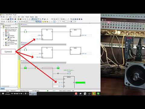 How to build a PLC program to run Delta servo motor