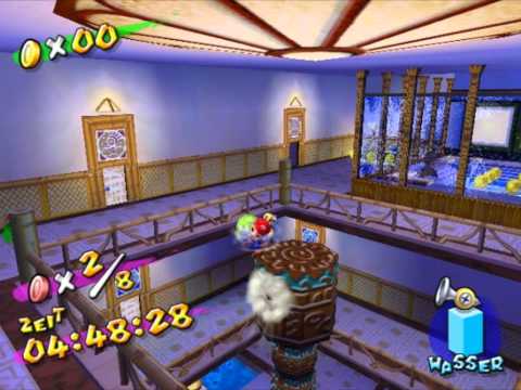 Super Mario Sunshine - (TAS) Red Coins in the Hotel [Episode 8] 1'04"23
