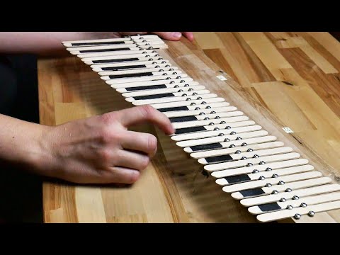 An Ice Cream Stick Piano That Actually Sounds Good