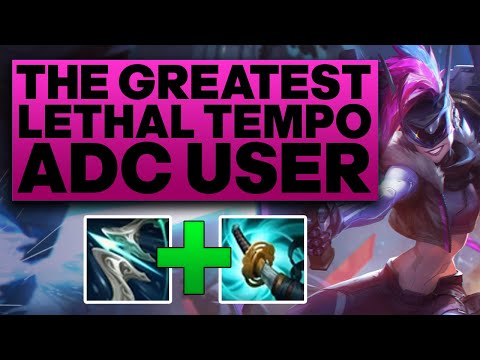 Jinx is SO BROKEN with the new Lethal Tempo! - Jinx ADC Gameplay Preseason 12