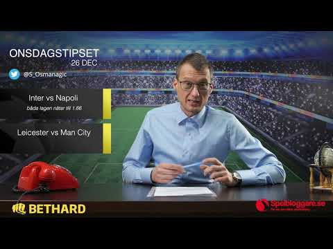 Speltips: Leicester - Manchester City, Brighton - Arsenal & Inter - Napoli 26/12