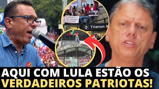 Otoni De Paula exalta manifestantes pró-Lula e Tarcísio fica indignado com vandalismo deles em SP