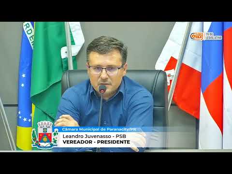 1ª Sessão Ordinária da Câmara de Paranacity/PR.
