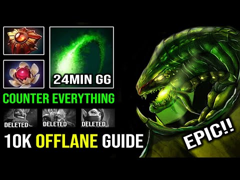 That's HOW a 10K Pro Viper Offlane | 24Min GG Easy Counter Everything with Poison Attack Dota 2