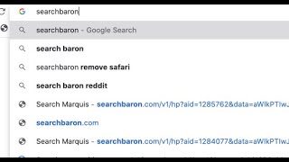 Searchbaron.com redirect removal (Mac).