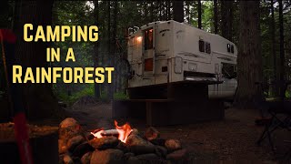 COZY Night Truck Camping During A STORM In BC'S Interior RainForest