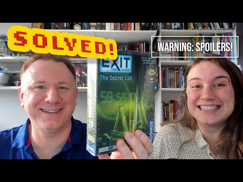 Solved! Exit the Game: The Secret Lab - full walkthrough with Dr Gareth and Laura