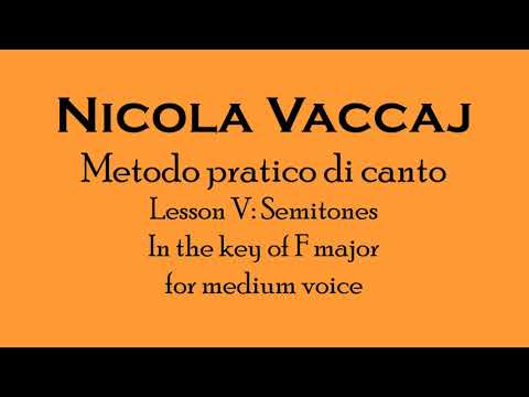 Lesson 5: Semitones, for medium voice