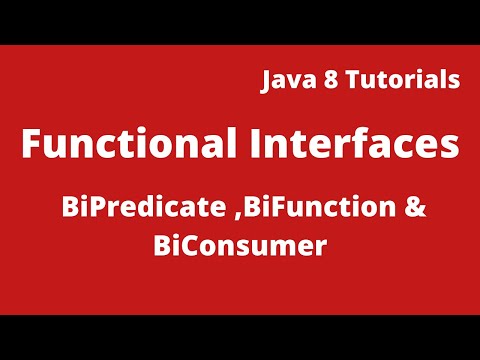 Java 8 Tutorial 10 Bipredicate Interface Bifunction Interface Biconsumer Interface In Java 8