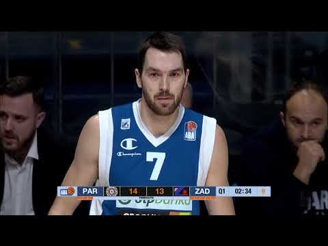 ABA Liga 2017/18, Round 15 match: Partizan NIS - Zadar (4.1.2018)