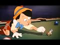 Disney Pinocchio 1940 Billiards Scene Nederlands Dutch