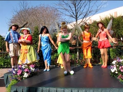 Disney Fairy Epcot Debut at Pixie Hollow - Tinker Bell, Iridessa, Silvermist, Fawn & Rosetta 2009