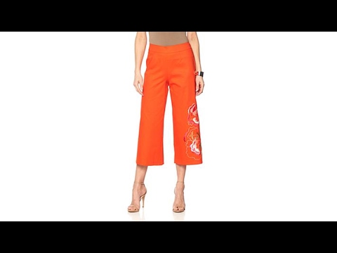 N Natori Sateen Wide Leg Cropped Pant