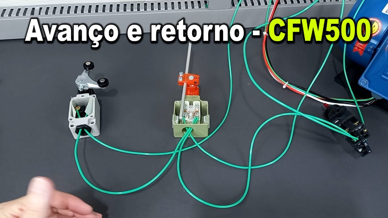 Avanço e retorno - CFW500 e Fim de curso