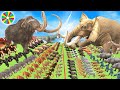 Prehistoric Mammals vs ARBS Prehistoric Animals vs ARK Dinosaur vs Woolly Mammoth Animal Epic Battle